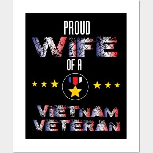 Proud wife of a vietnam veteran Posters and Art